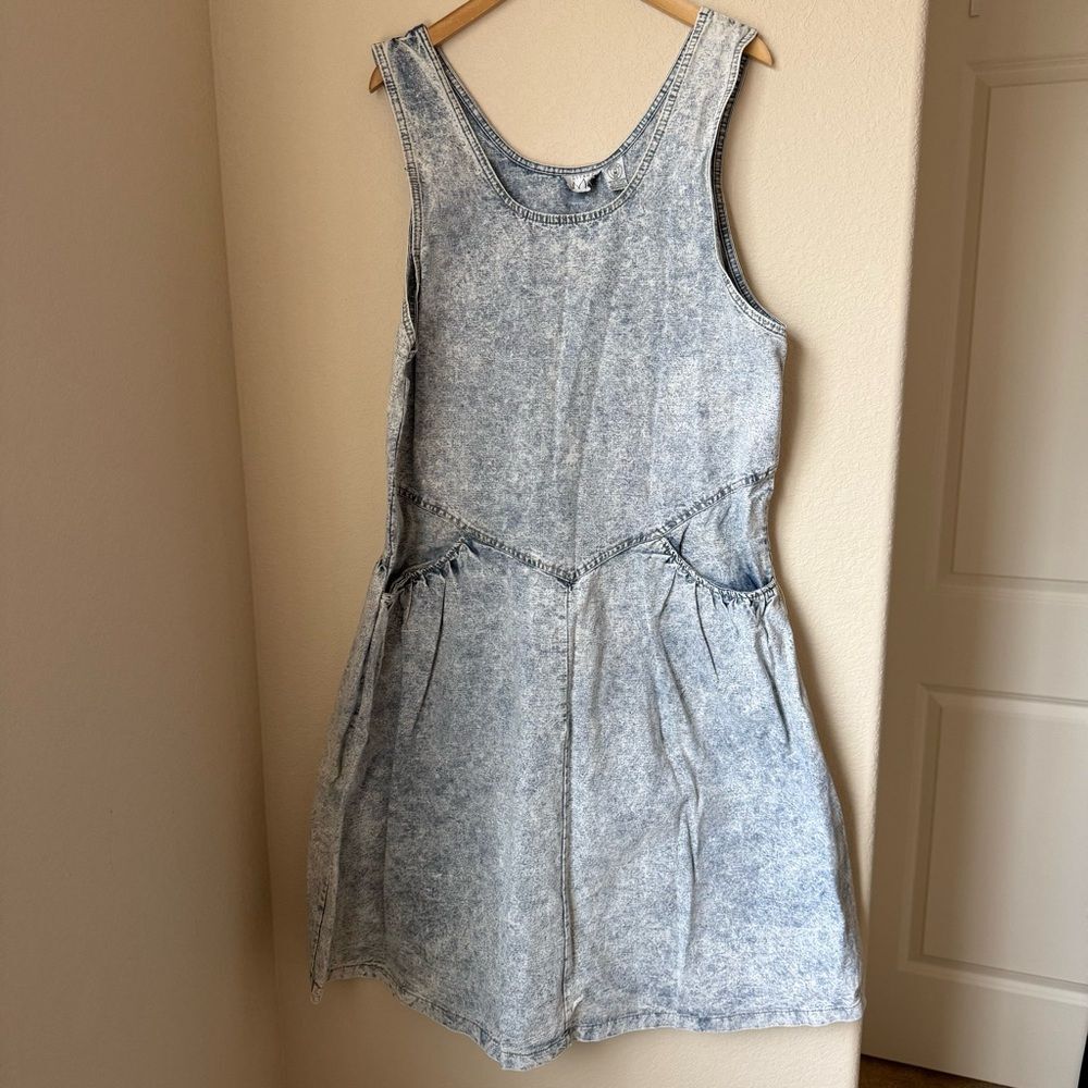 Vintage Express Gitano MA Denim Dress Womens Acid Wash Size Medium